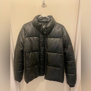Marc New York faux leather puffer coat